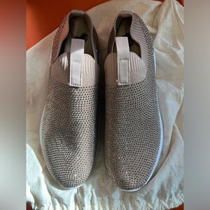 Anne Klein Blush color slip on sequin sneakers size 8